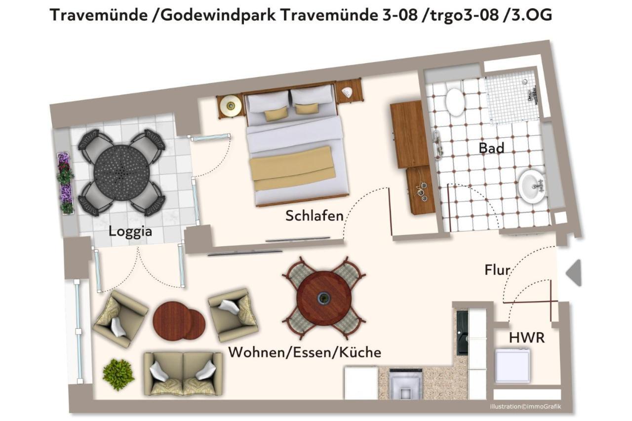 Godewindpark Travemuende Godewindpark Travemuende 3-08 Apartment Lubeck Exterior photo